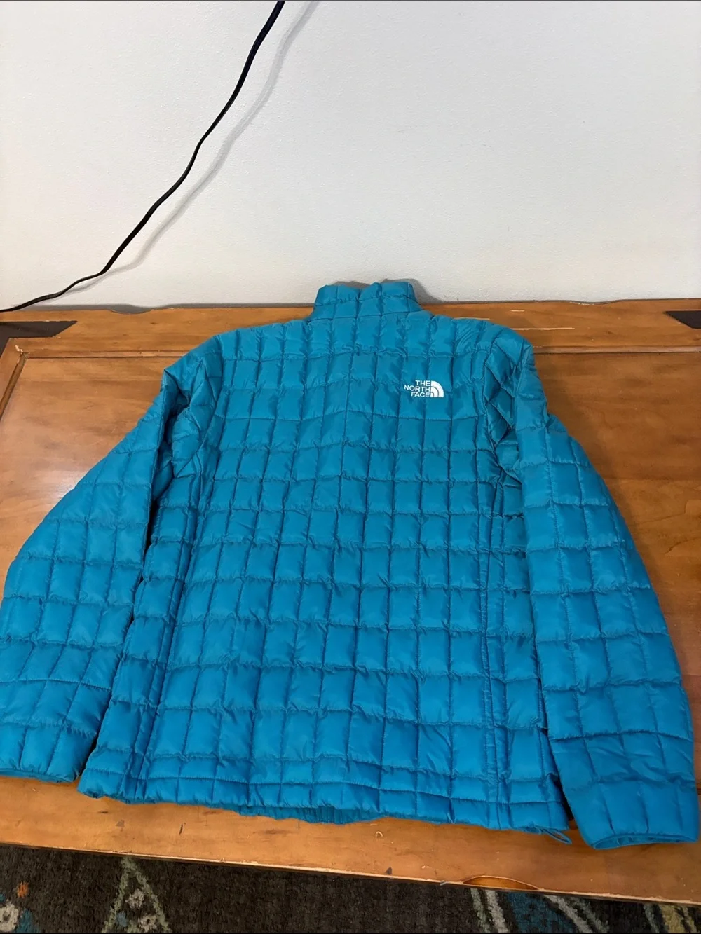 The North Face NWT Thermoball Insulated Teal Blue Quilted Puffer Jacket Size Med